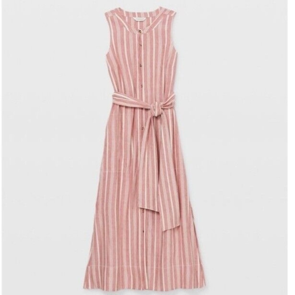 Club Monaco Sleeveless Striped Dress in Pink size 6